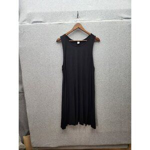 Sleeveless Black Knit Swing Dress Old Navy XL Made In Indonesia